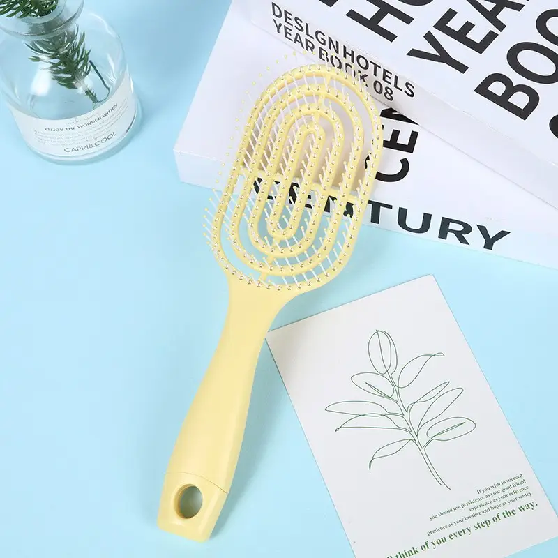 Factory Wholesale New Air Bag Rib Comb Air Cushion Massage Large Board Comb Rib Curly Hair Comb Anti-Static Large Curved Comb