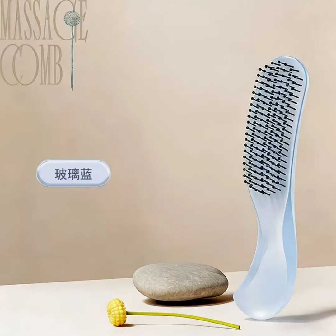 Factory Wholesale New Air Bag Rib Comb Air Cushion Massage Large Board Comb Rib Curly Hair Comb Anti-Static Large Curved Comb