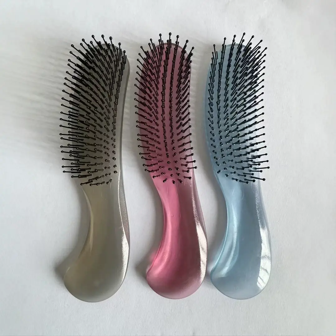 Factory Wholesale New Air Bag Rib Comb Air Cushion Massage Large Board Comb Rib Curly Hair Comb Anti-Static Large Curved Comb