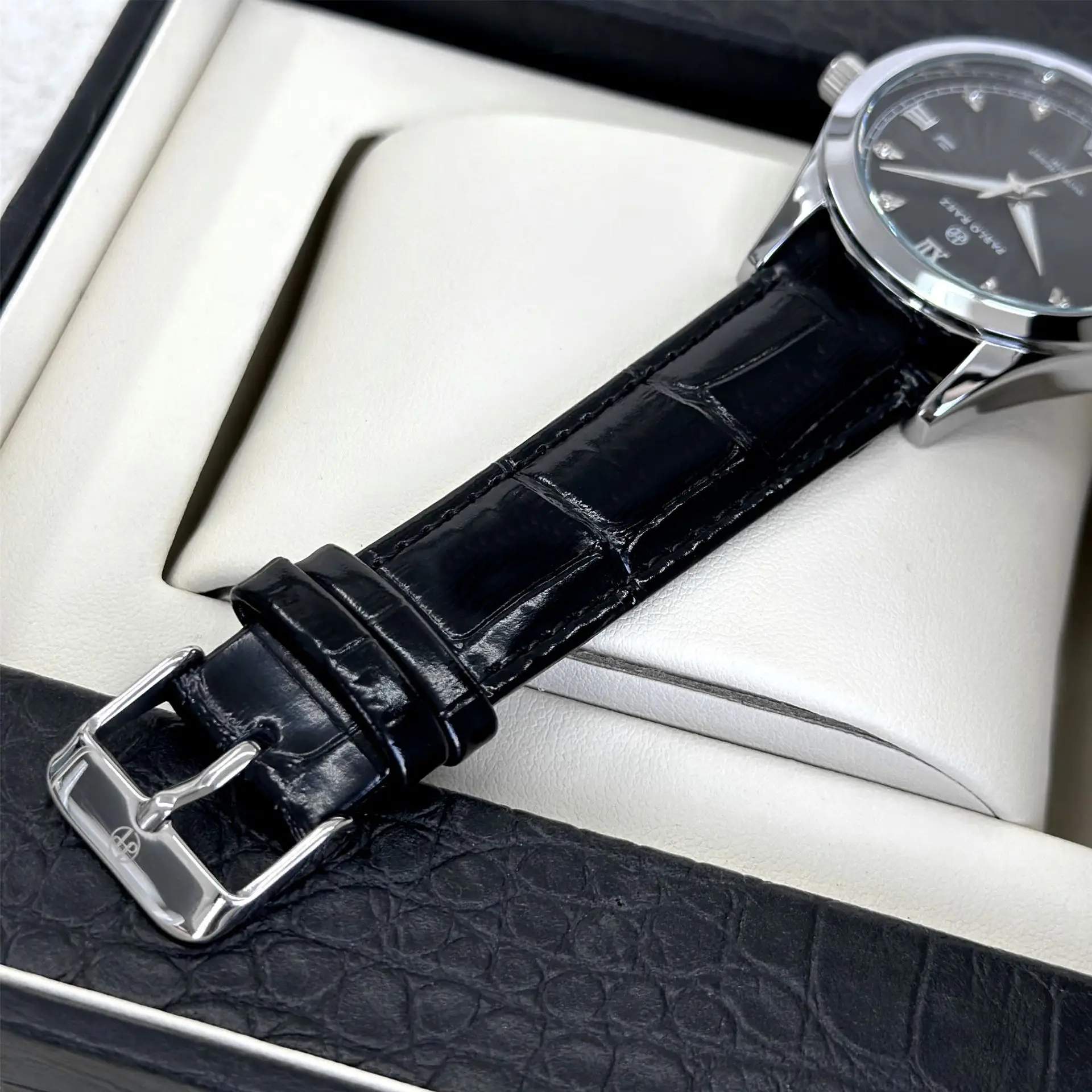 Men's Rhinestone Black Quartz Watch Dropshipping