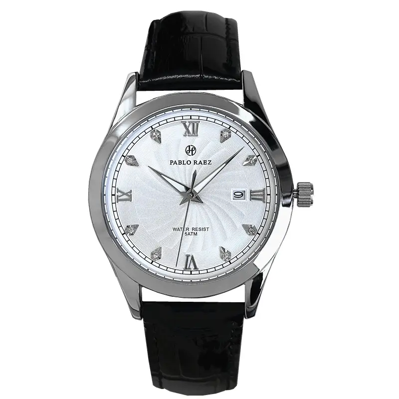 Men's Rhinestone Black Quartz Watch Dropshipping