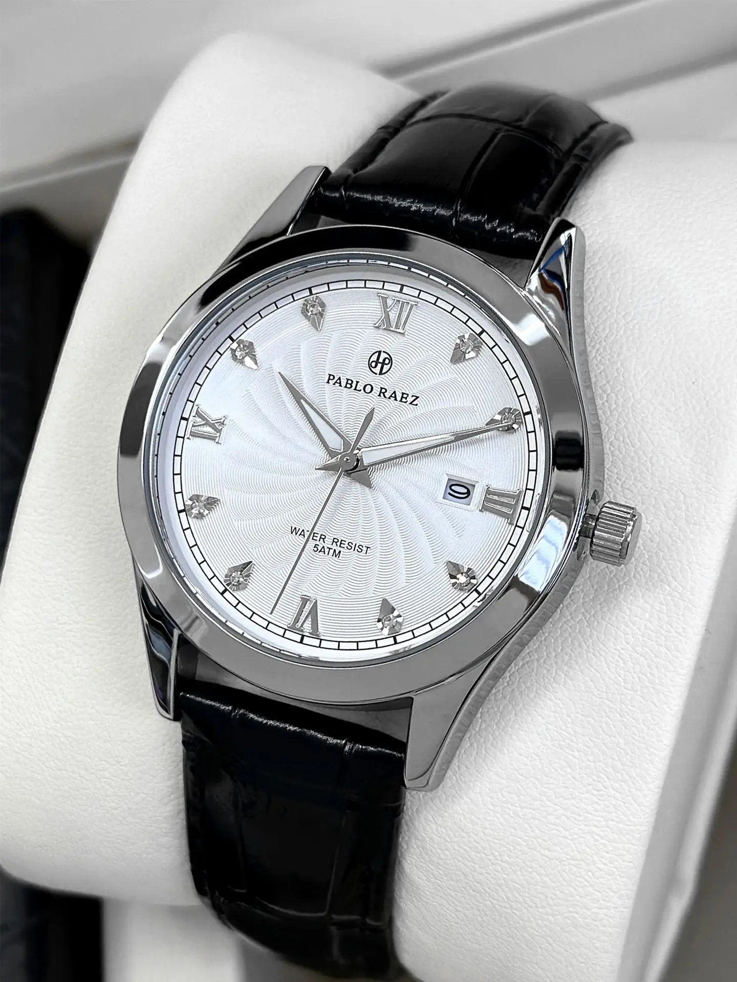 Men's Rhinestone Black Quartz Watch Dropshipping