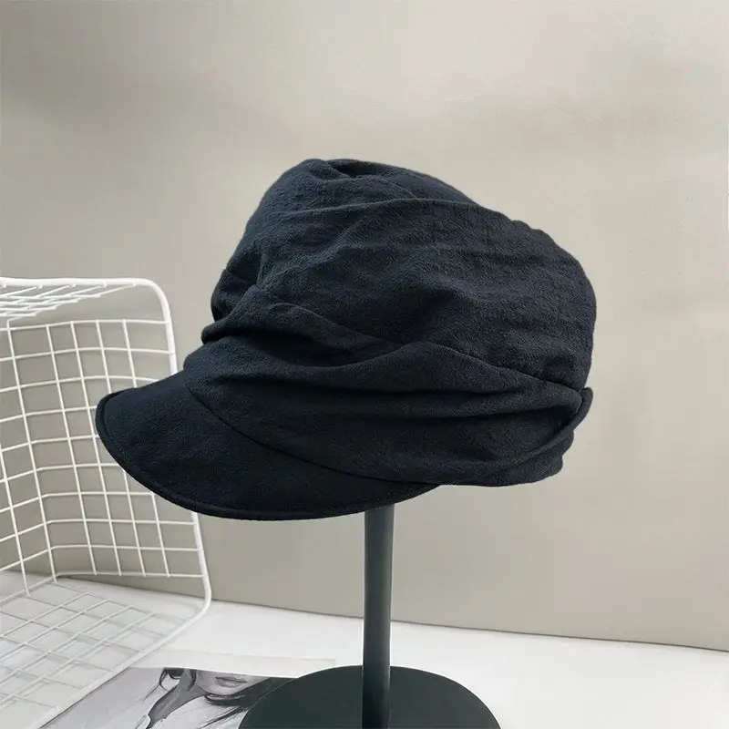 Women Korean Style Pleated Peaked Cap Summer Hat - Image 2