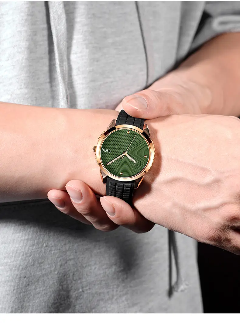 Blue Silicone Sports Watch for Men Women — feature 16