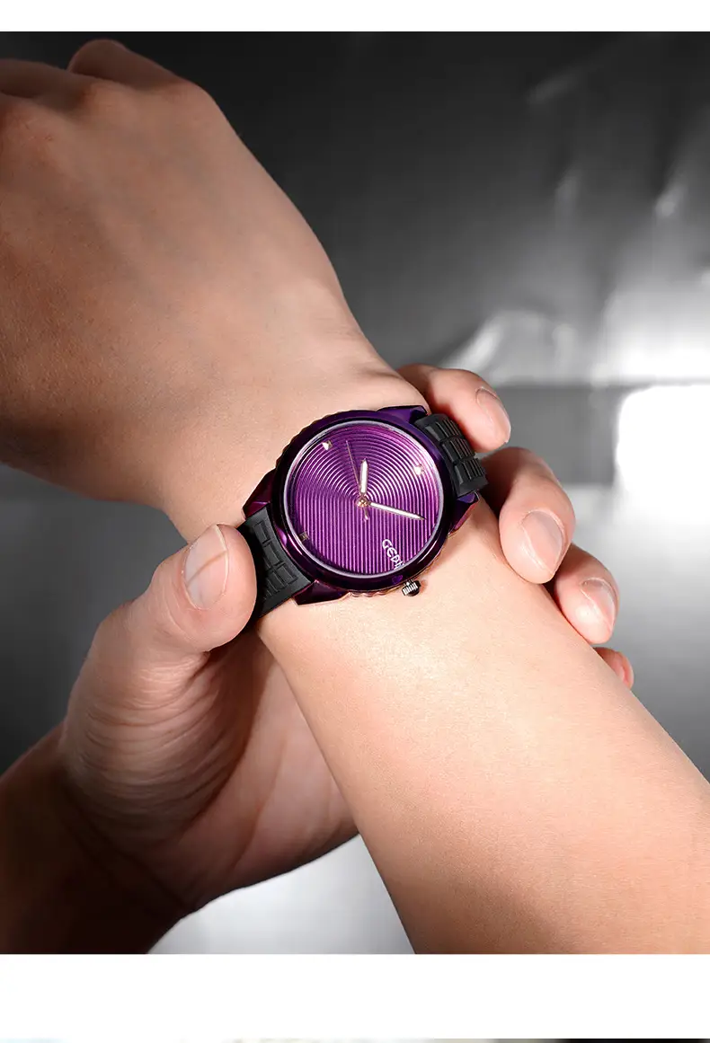 Blue Silicone Sports Watch for Men Women — feature 17