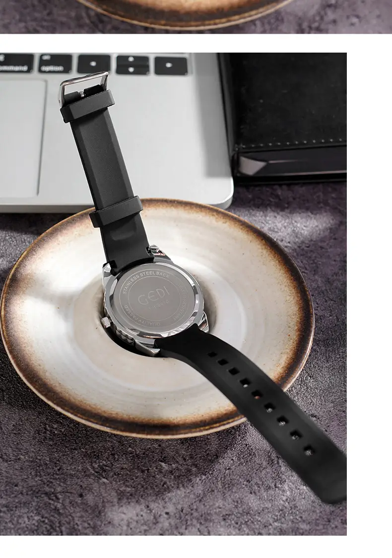 Blue Silicone Sports Watch for Men Women — feature 6