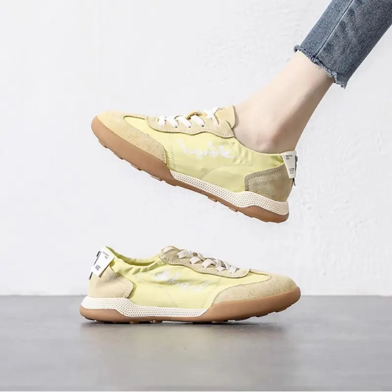 Retro Gat-Style Women's Sneakers 2026 New Summer Soft-Soled Casual Sports Shoes Flat Versatile White Shoes - Image 4