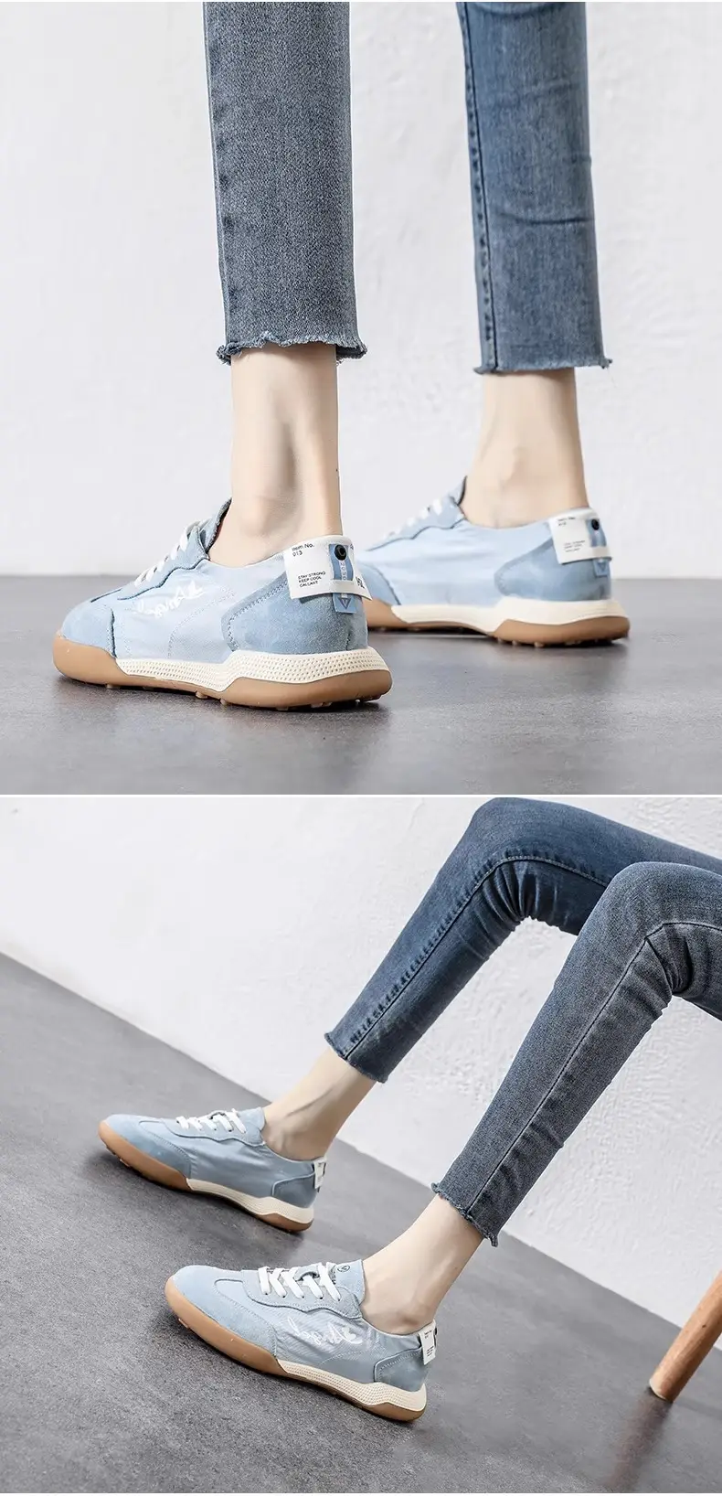 Retro Gat-Style Women's Sneakers 2026 New Summer Soft-Soled Casual Sports Shoes Flat Versatile White Shoes — feature 11