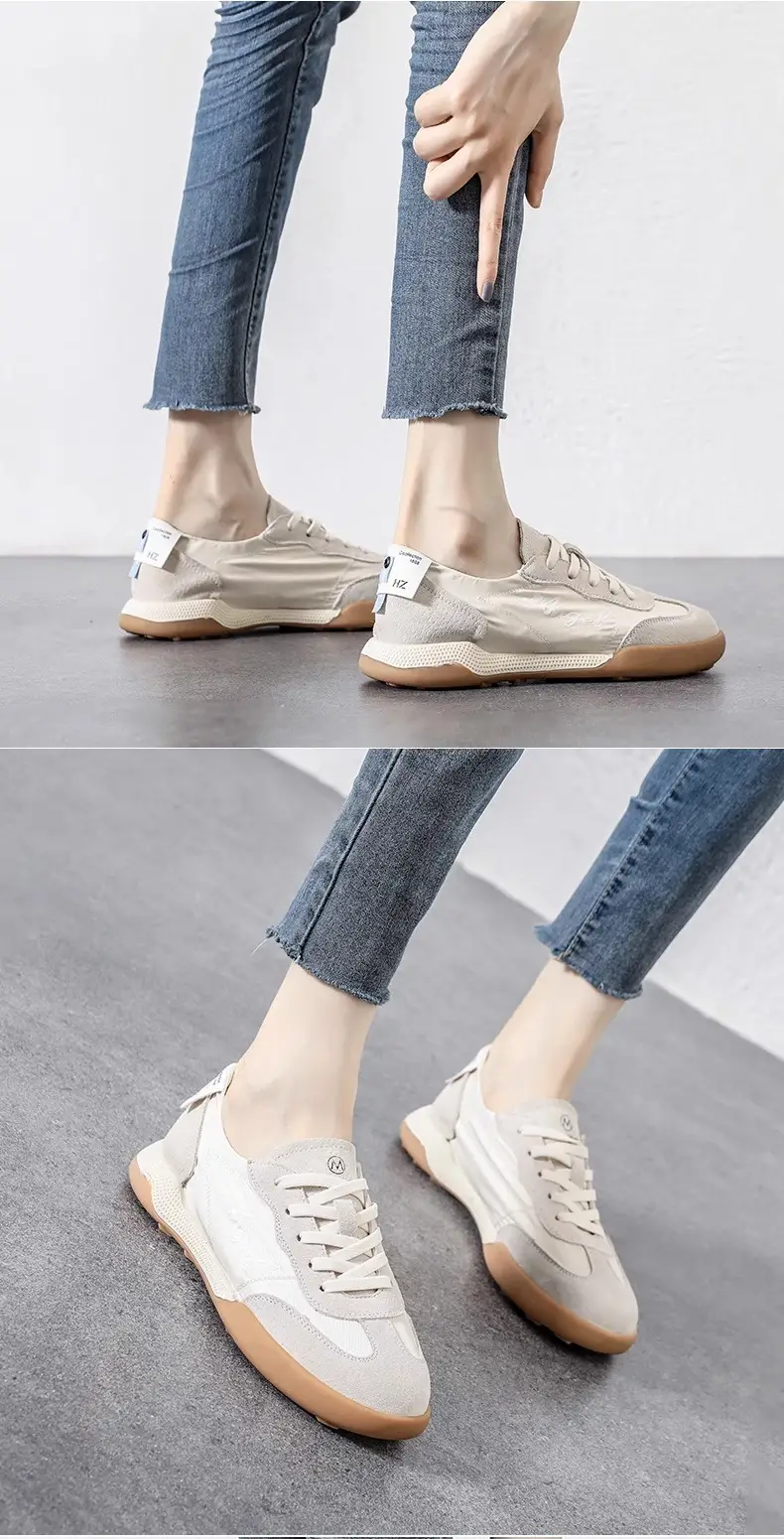 Retro Gat-Style Women's Sneakers 2026 New Summer Soft-Soled Casual Sports Shoes Flat Versatile White Shoes — feature 6