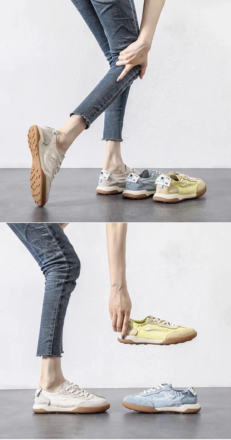 Retro Gat-Style Women's Sneakers 2026 New Summer Soft-Soled Casual Sports Shoes Flat Versatile White Shoes — feature 7