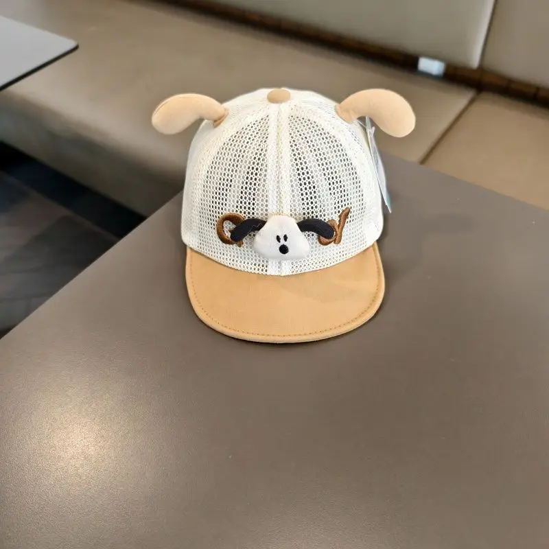 Cartoon Puppy Mesh Sun Hat for Kids Blue — feature 7