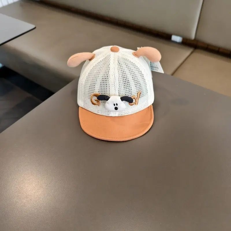 Cartoon Puppy Mesh Sun Hat for Kids Blue — feature 8