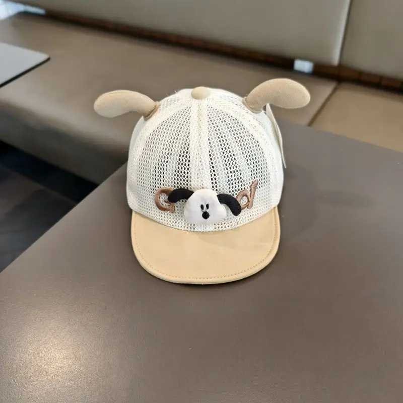 Cartoon Puppy Mesh Sun Hat for Kids Blue — feature 9