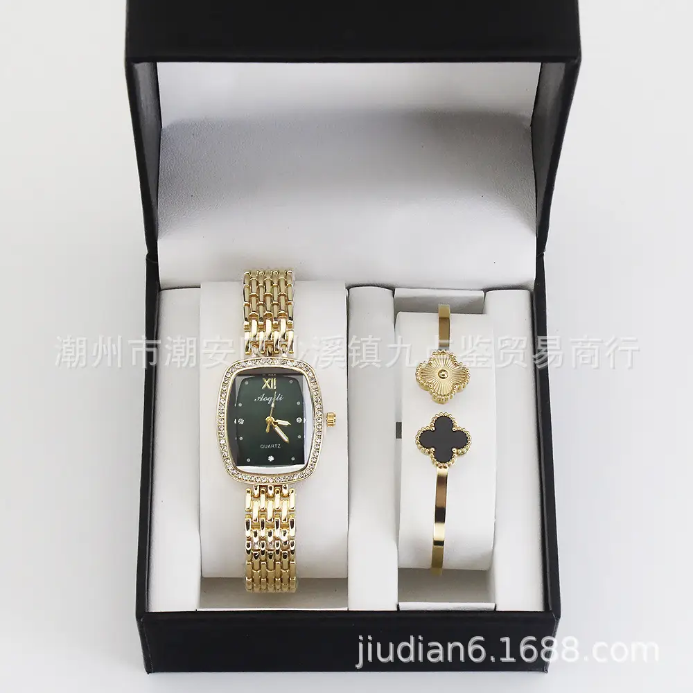 High-End Gold Bracelet Women's Quartz Watch Set — feature 8