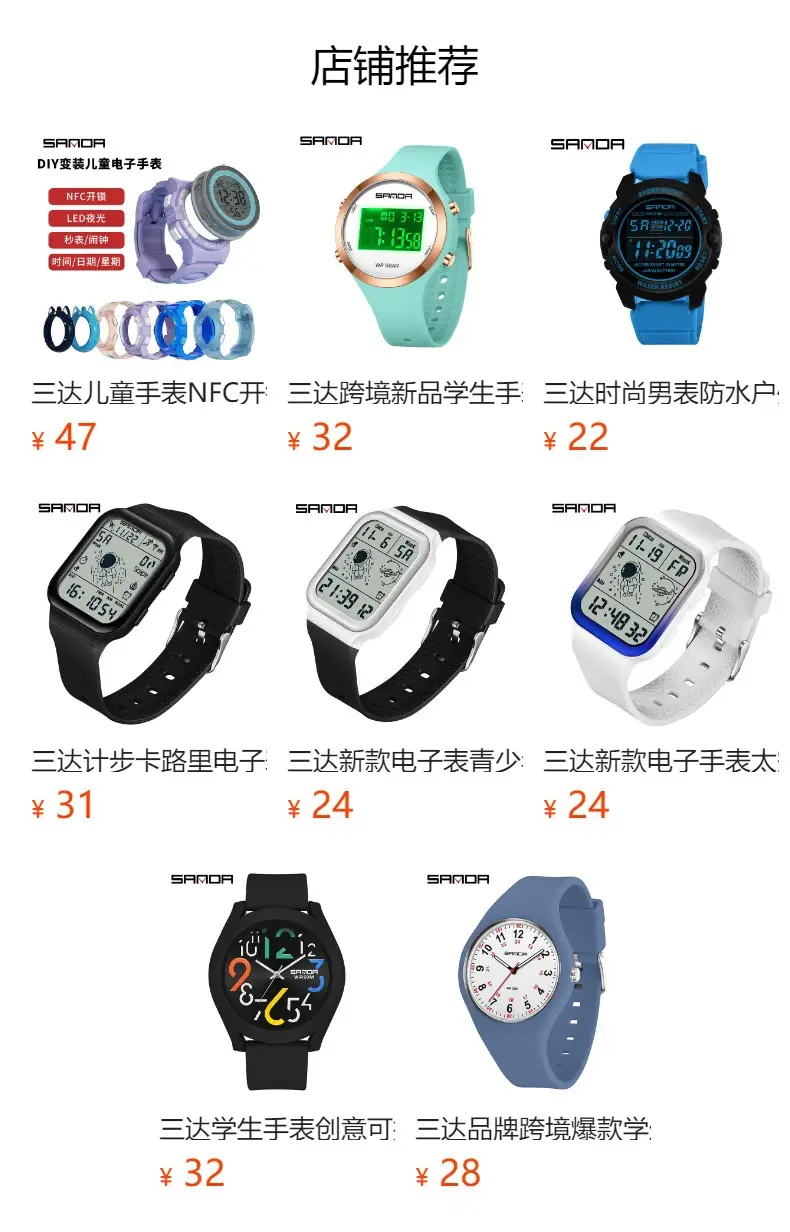 Red Digital Watch with Waterproof Design — feature 1