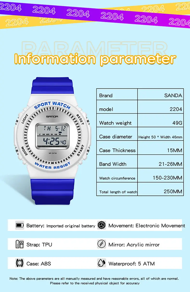 Red Digital Watch with Waterproof Design — feature 35