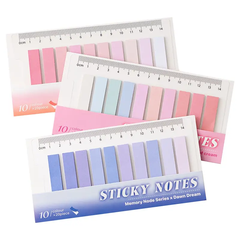 Post-It Note Strip Index Label Stickers for Students with High-Looking Note Paper Stickers Note Strips Notebooks Can Be Pasted