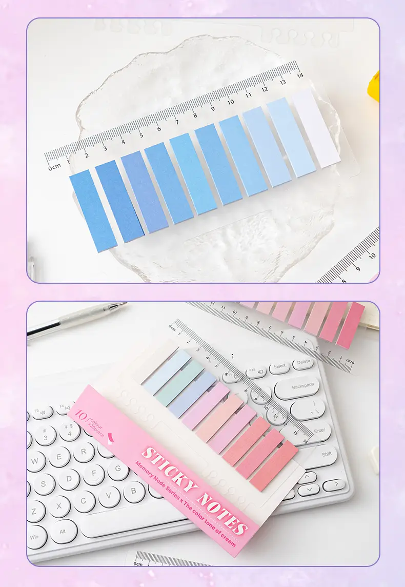 Post-It Note Strip Index Label Stickers for Students with High-Looking Note Paper Stickers Note Strips Notebooks Can Be Pasted — feature 12