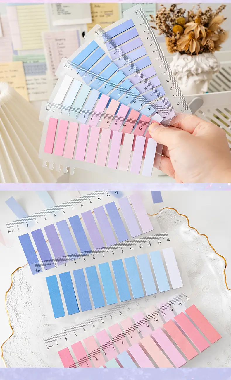 Post-It Note Strip Index Label Stickers for Students with High-Looking Note Paper Stickers Note Strips Notebooks Can Be Pasted — feature 13