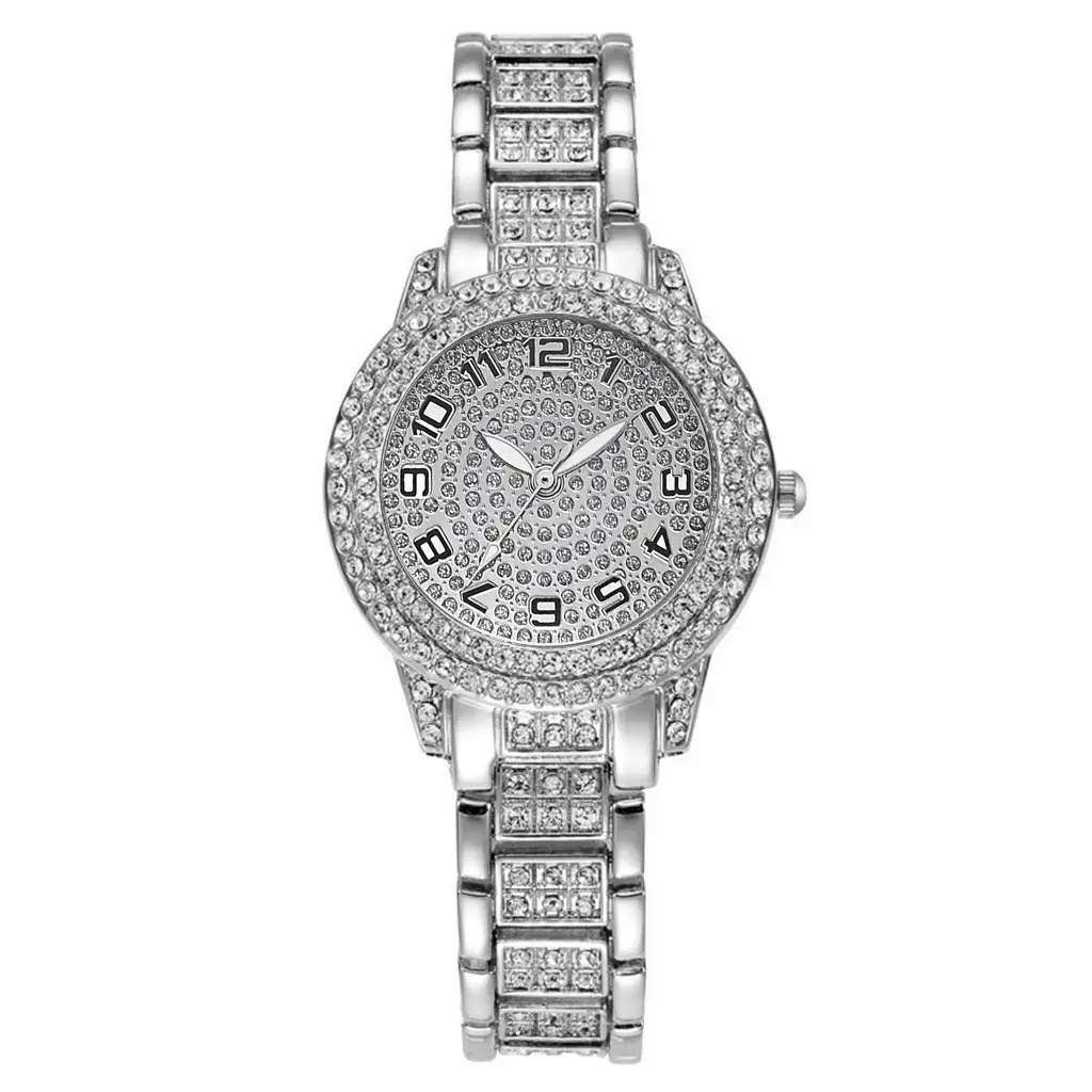 Gold Diamond Bracelet Watch for Women Luxury Elegant Quartz — feature 8