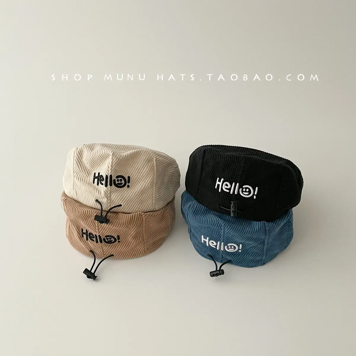 Children's Reversible Letter Embroidered Hat for Boys — feature 9