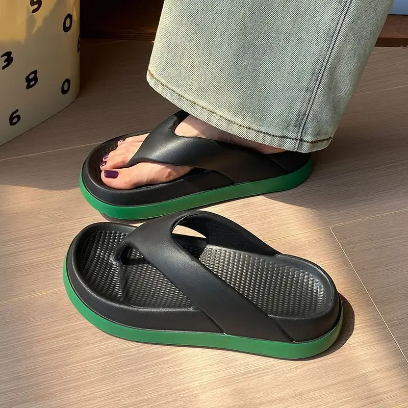 2025 Summer Cross-Border Eva Slippers Women Non-Slip Thick Soled