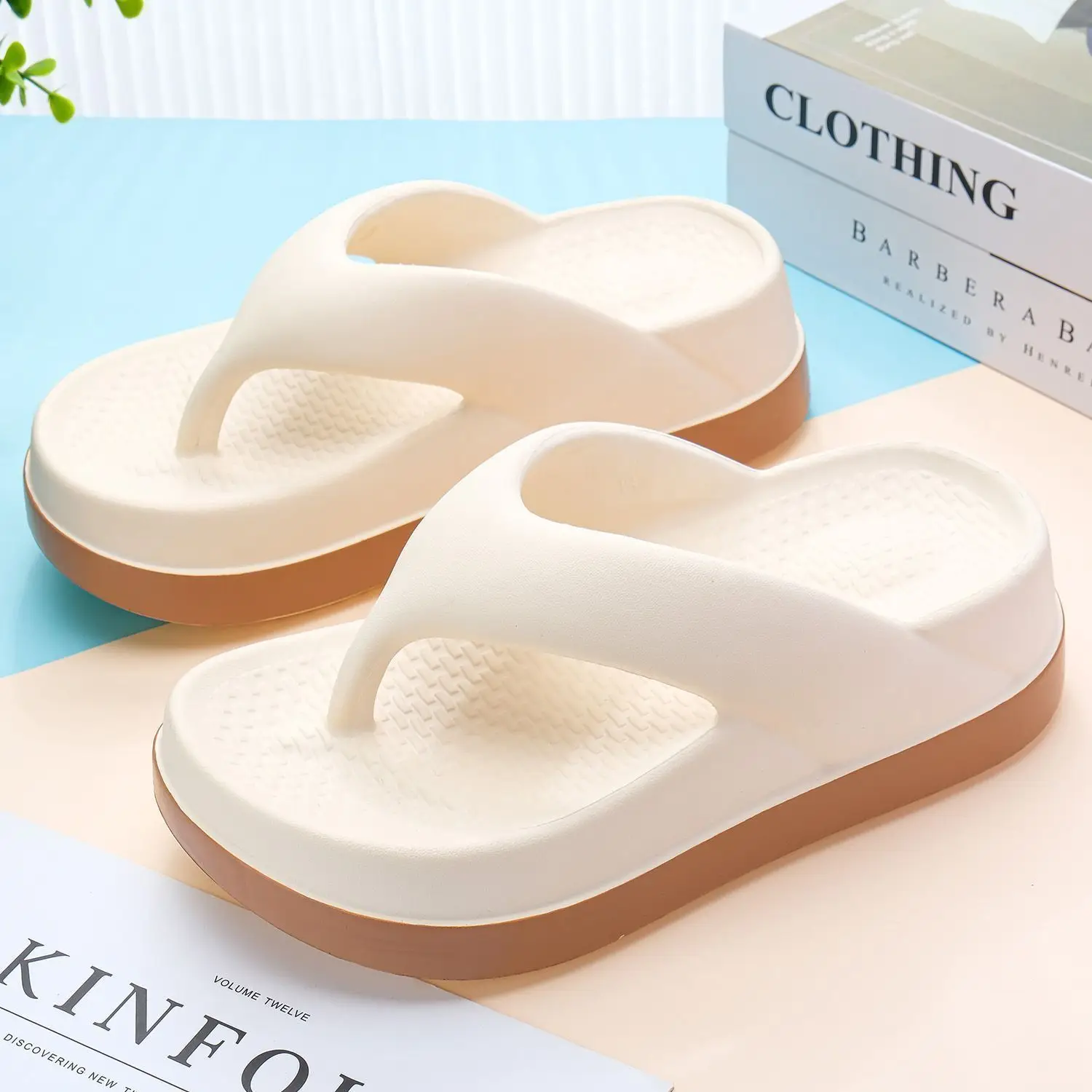 2025 Summer Cross-Border Eva Slippers Women Non-Slip Thick Soled