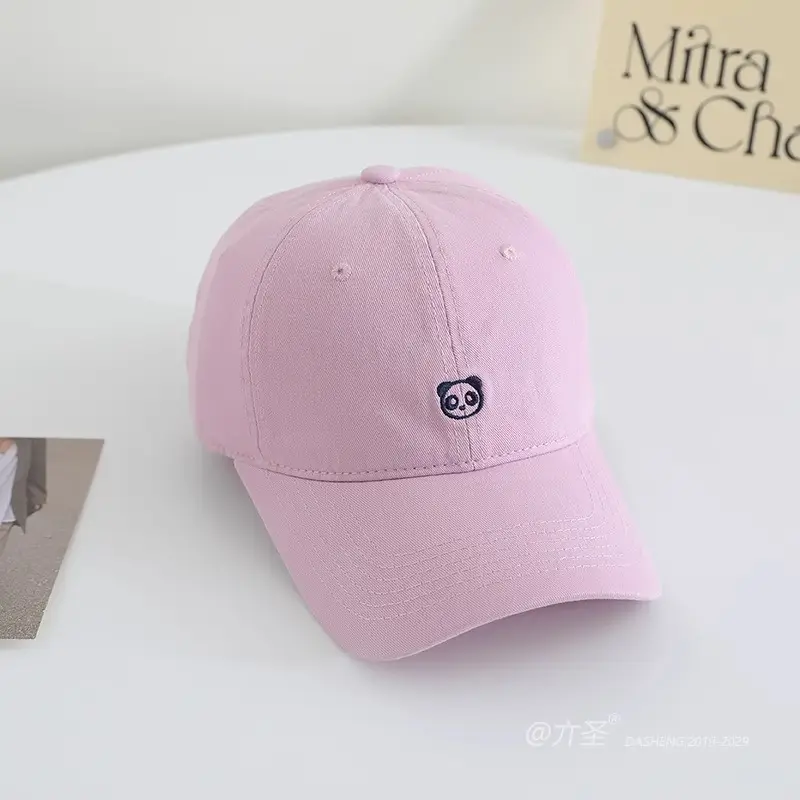 Women Pink Cat Embroidered Baseball Cap — feature 6
