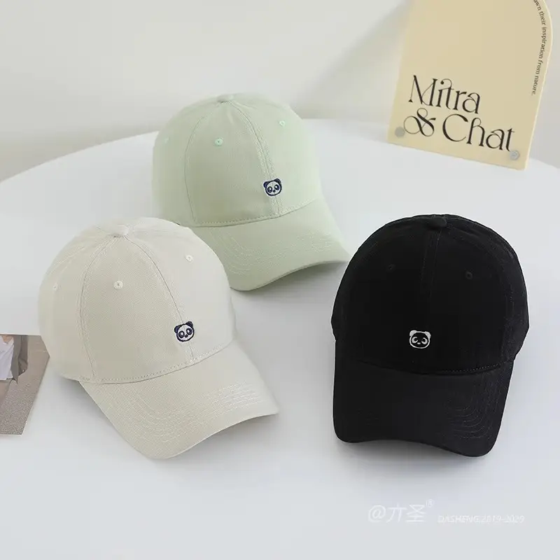 Women Pink Cat Embroidered Baseball Cap — feature 9