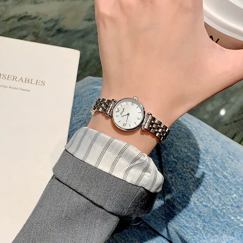 Waterproof Women's Watch with Starry Sky Steel Band