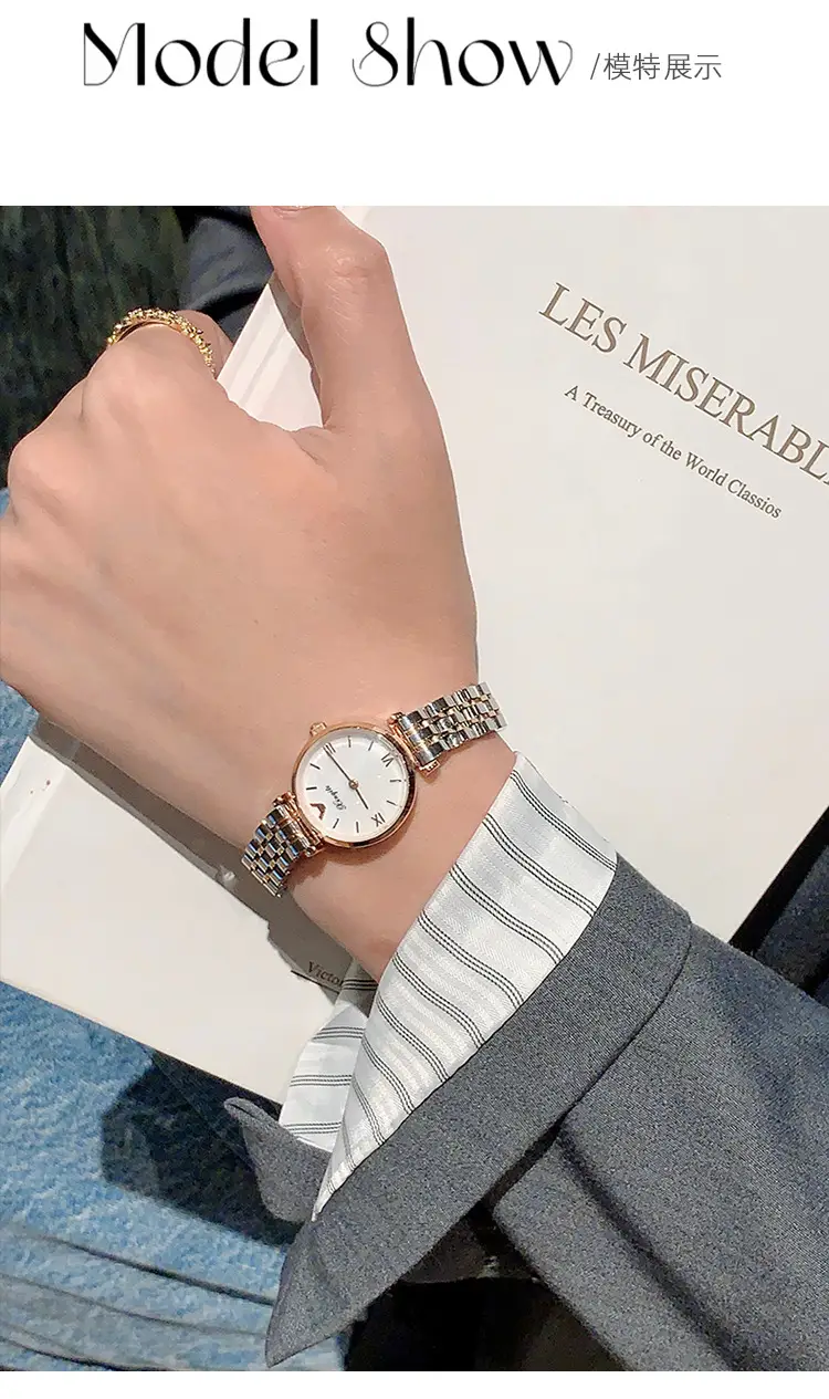 Waterproof Women's Watch with Starry Sky Steel Band — feature 4
