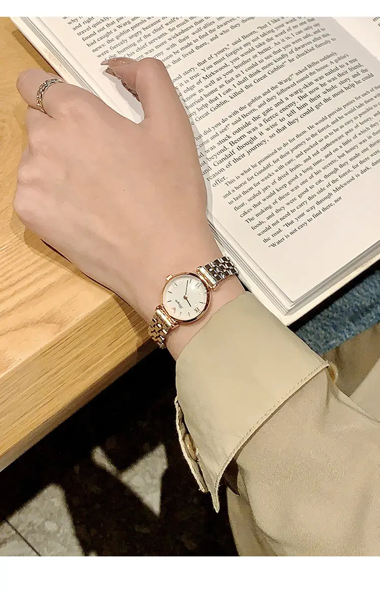 Waterproof Women's Watch with Starry Sky Steel Band — feature 7