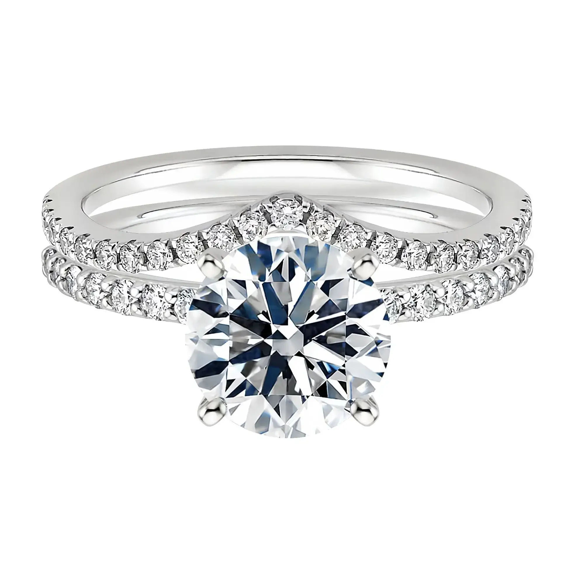 Stylish V-Shaped Diamond Ring for Women - Image 9
