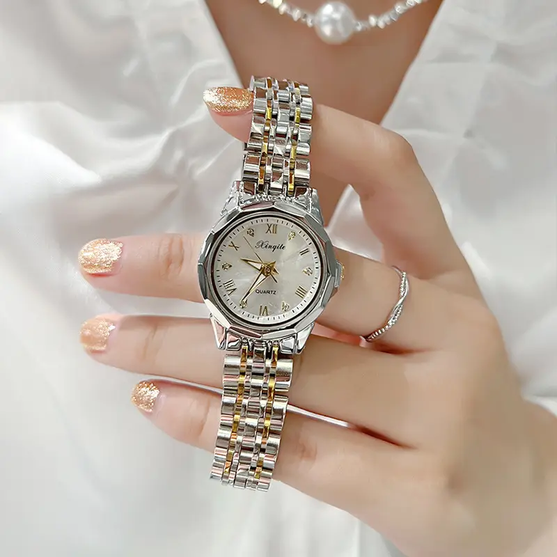 2025 Women's Quartz Watch with Diamond Band - Image 2