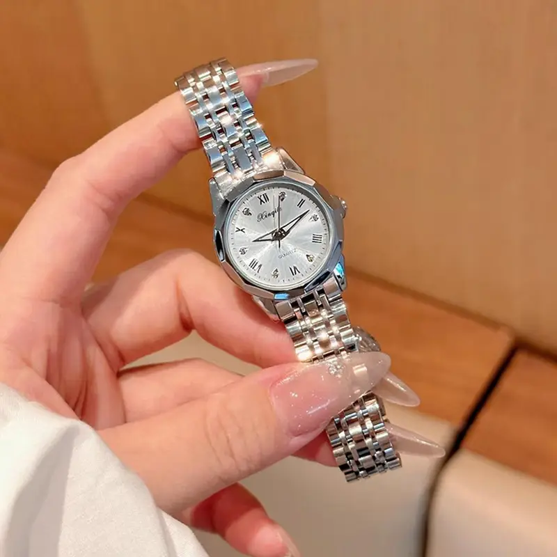 2025 Women's Quartz Watch with Diamond Band - Image 4