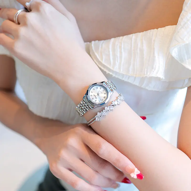 2025 Women's Quartz Watch with Diamond Band - Image 5