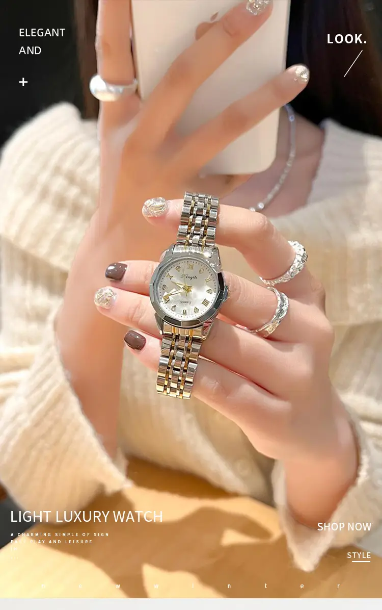 2025 Women's Quartz Watch with Diamond Band — feature 1