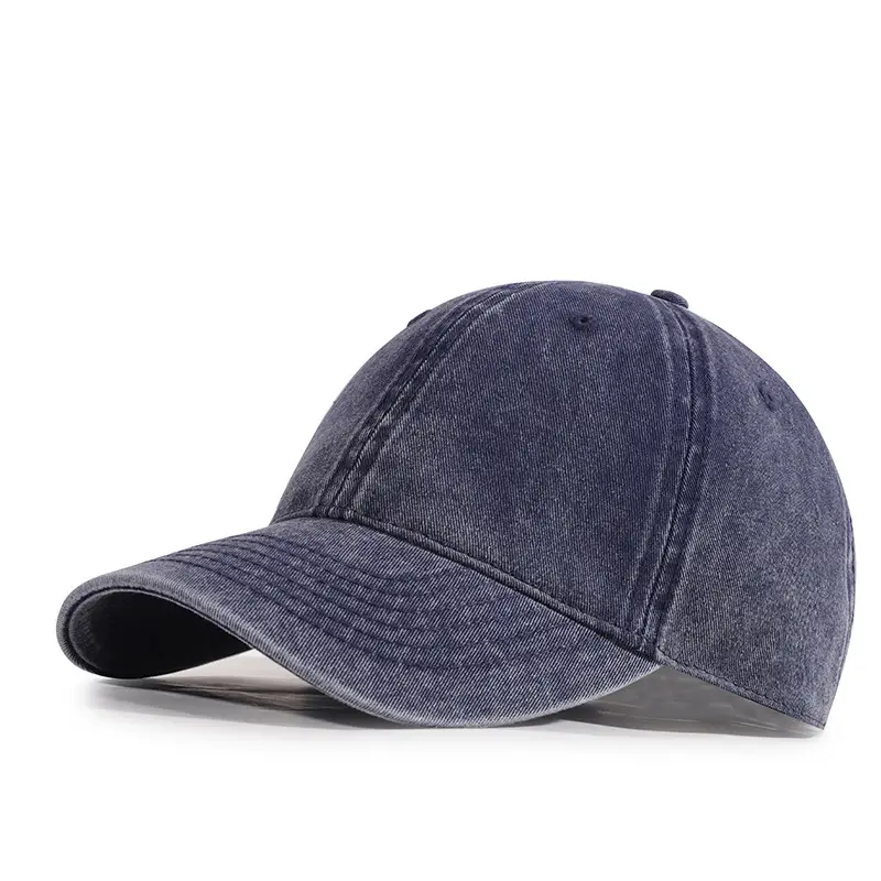 Custom Washed Baseball Cap European American Style Denim Sunshade