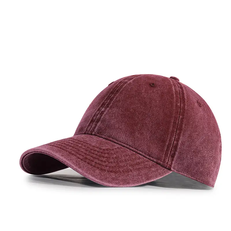 Custom Washed Baseball Cap European American Style Denim Sunshade