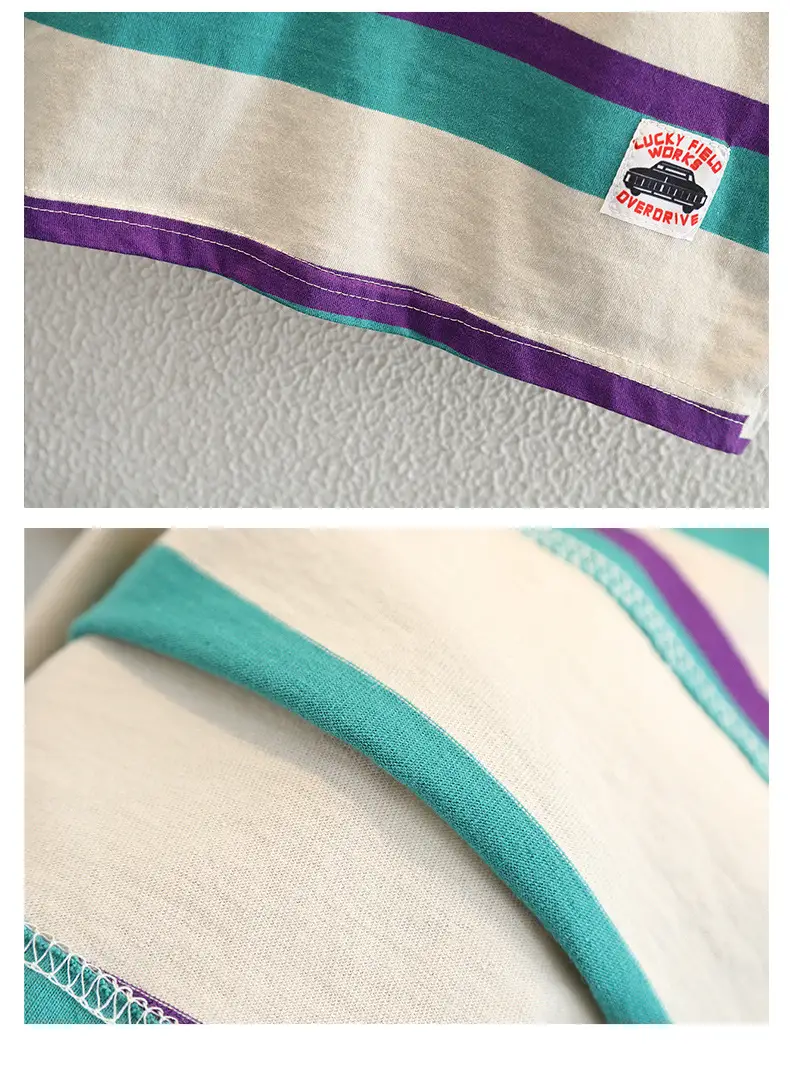 Boys Striped Cotton Polo Shirt Summer Wear — feature 11
