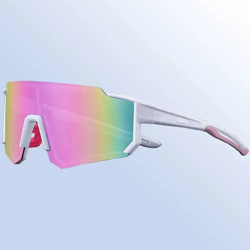 Square Sunglasses for Men Cycling Windproof Blue - Image 9