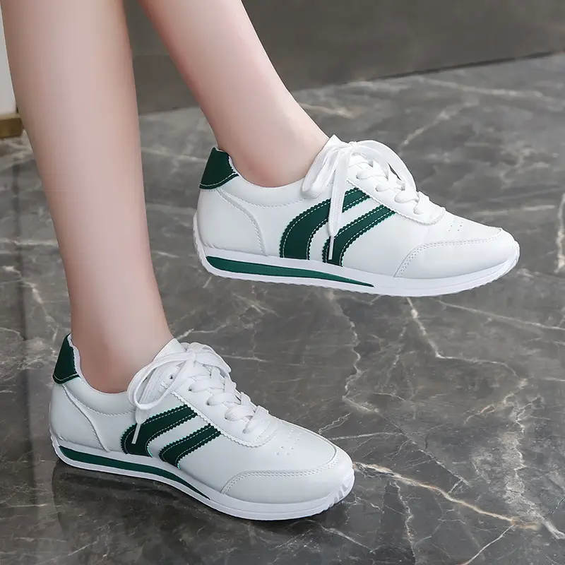 2025 Spring and Autumn New Forrest Gump Shoes Breathable Sports Casual Shoes Running Shoes Soft Sole Lightweight White Shoes Cross-Border Large Size