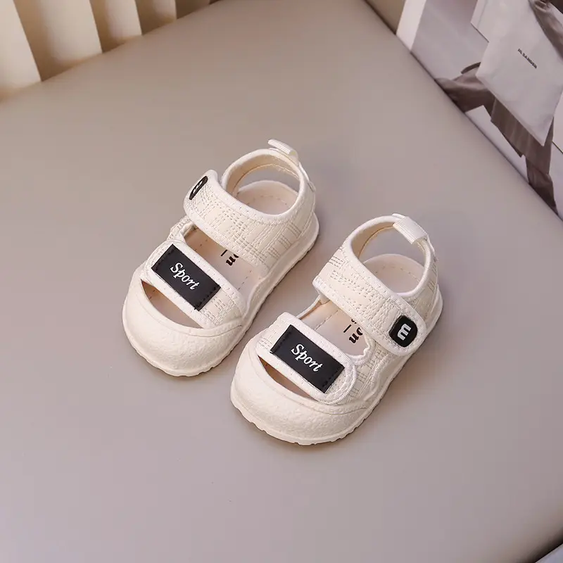 Baby Sandals Black Non-Slip Soft Bottom Toddler Shoes