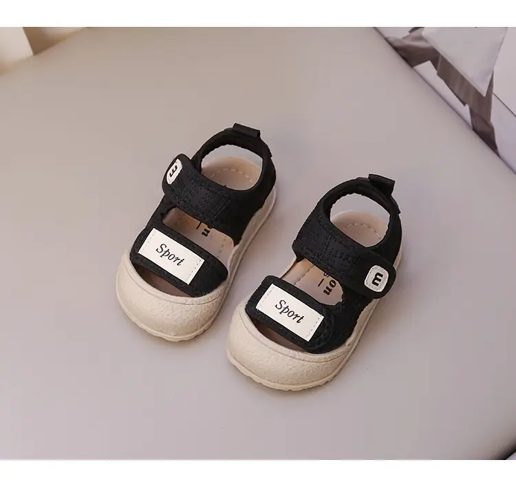 Baby Sandals Black Non-Slip Soft Bottom Toddler Shoes — feature 15
