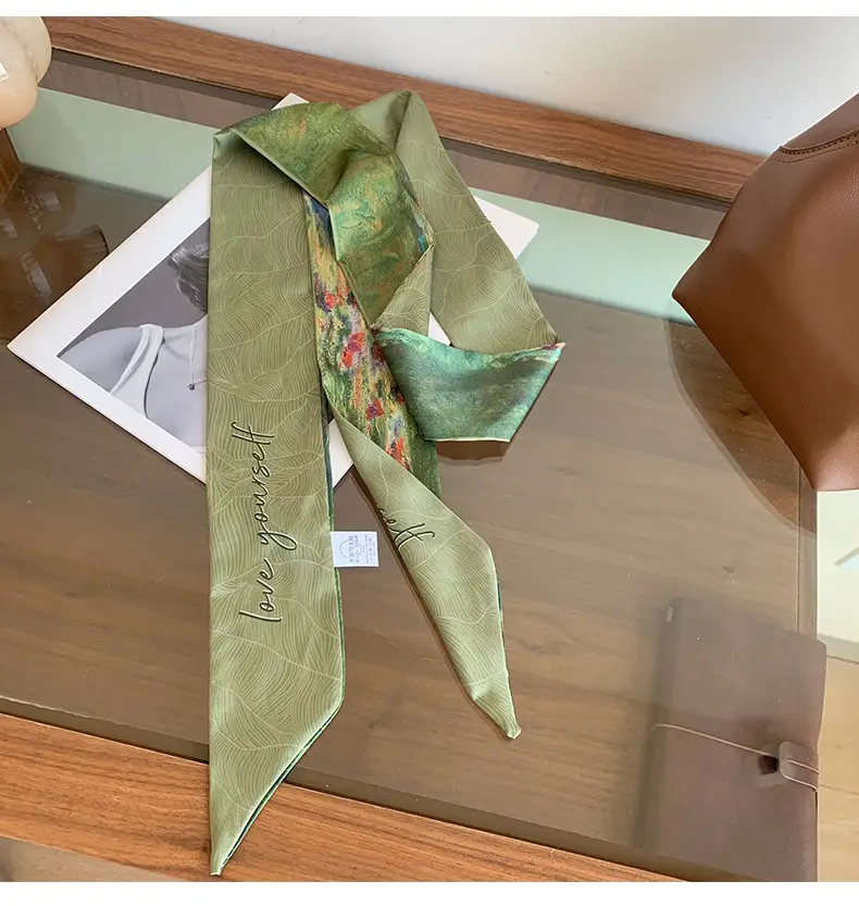 Long Silk Scarf for Women Spring Summer High End — feature 10