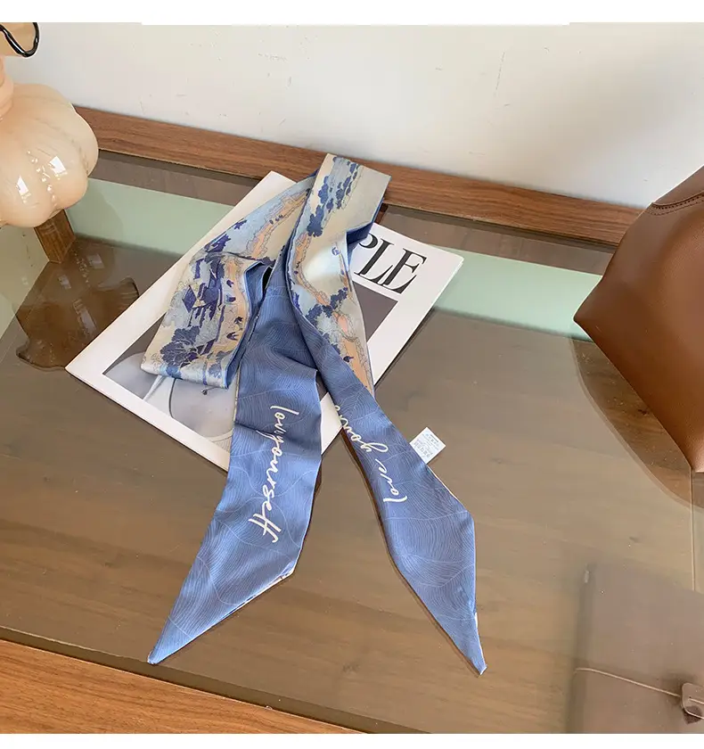 Long Silk Scarf for Women Spring Summer High End — feature 9