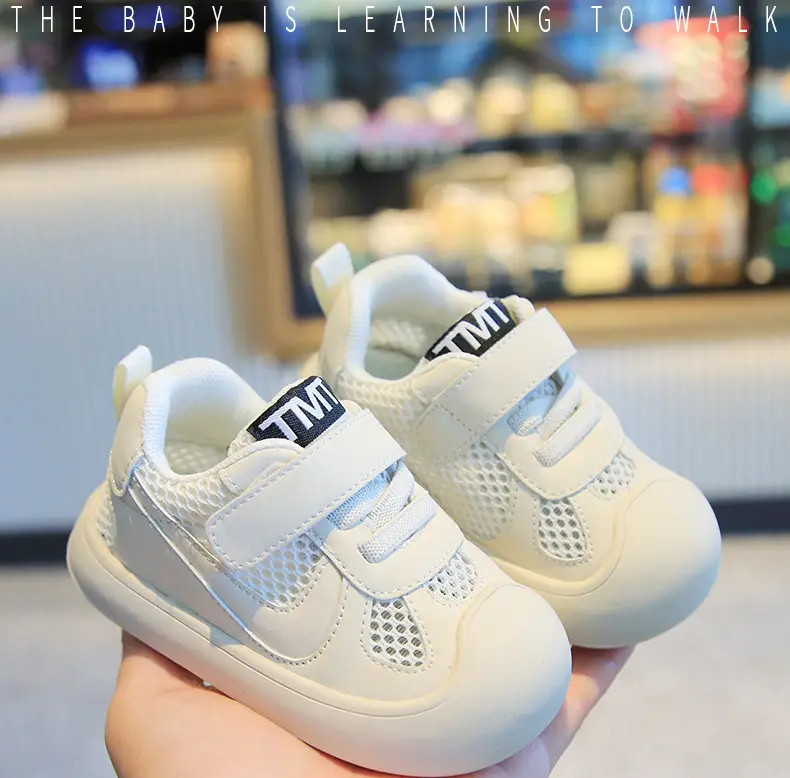 White Mesh Toddler Shoes for Baby & Kids — feature 1