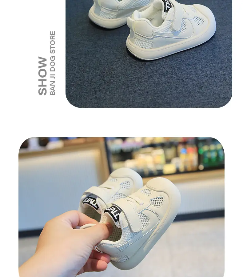 White Mesh Toddler Shoes for Baby & Kids — feature 14