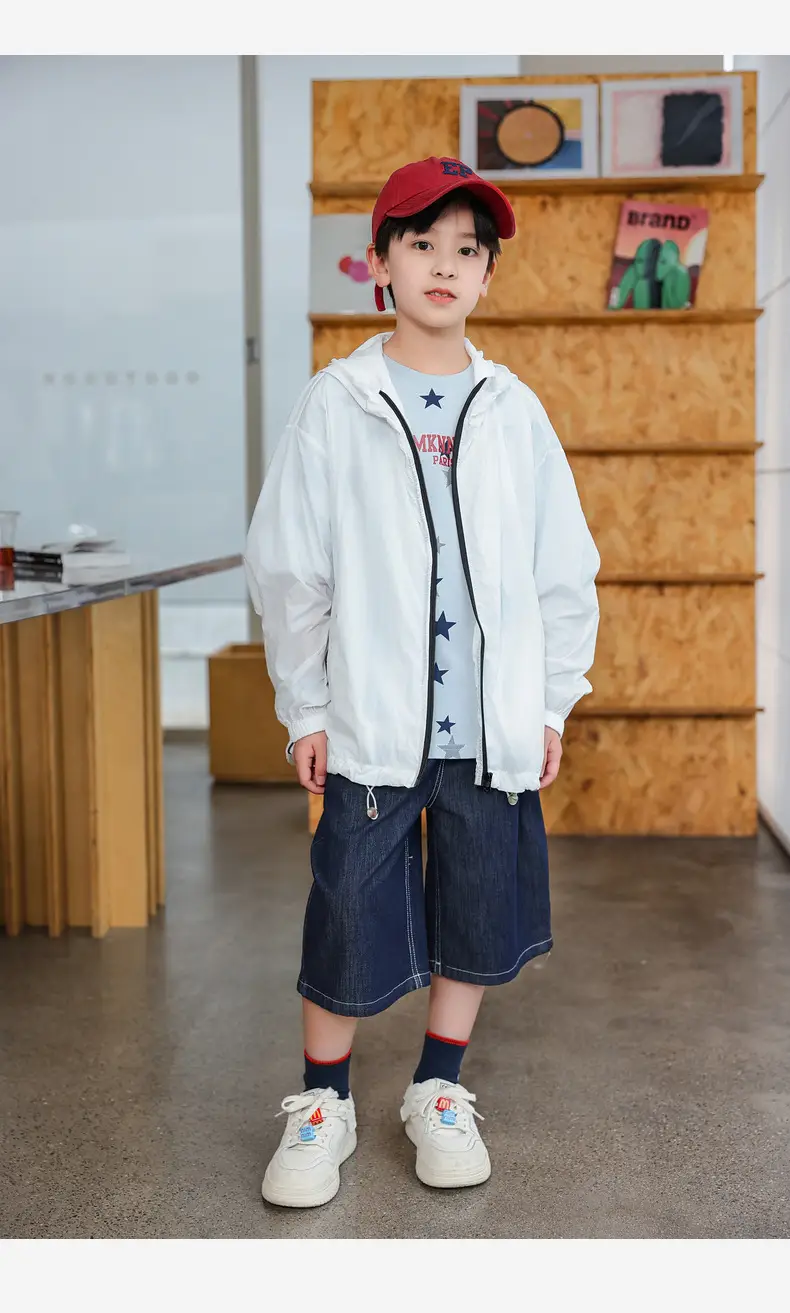 2025 Summer Boys Star Print Pure Cotton T-Shirt Top — feature 30