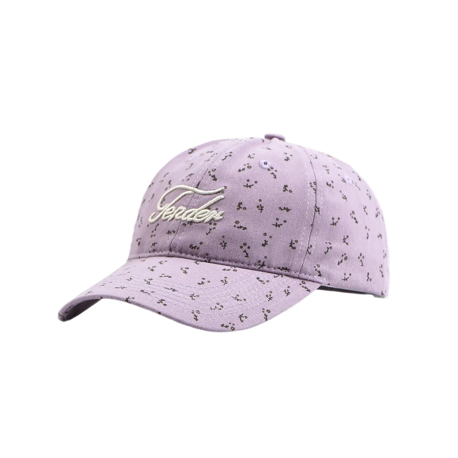 Pink Floral Baseball Cap for Women with Embroidery - Image 7